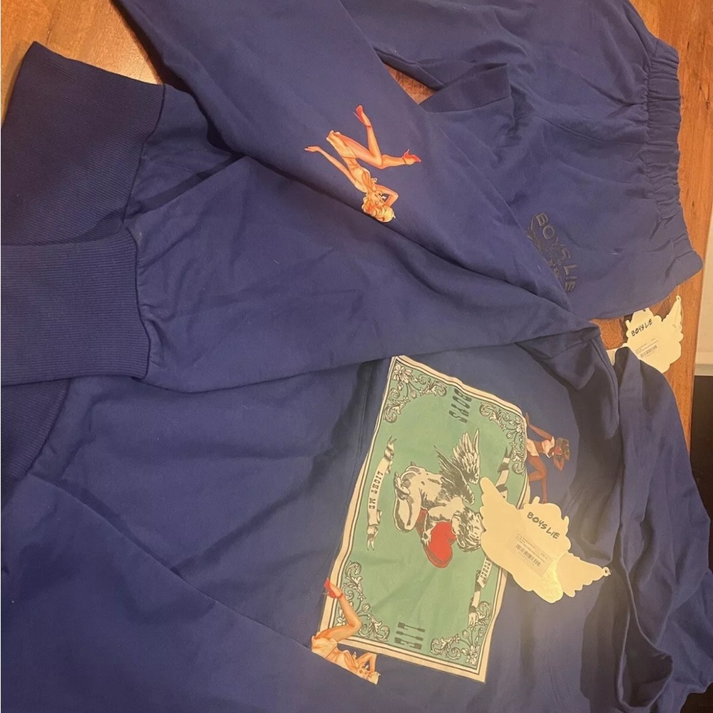 Boys Lie Navy Blue sweater and pants